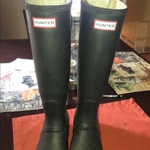 Hunter rainboots matte black 🖤